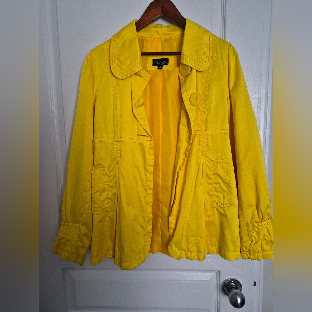 Style & Co. Bright Yellow Coat